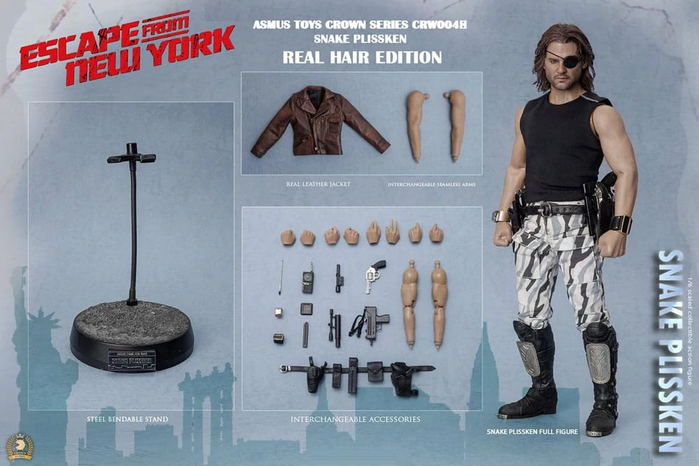 Figurka Snake Plissken (Real Hair) - Escape from New York 1/6 Action Figure