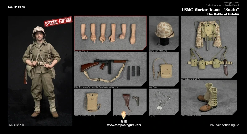 Figurka Merriell "Snafu" Shelton - The Pacific (USMC Mortar Team) 1/6 Action Figure