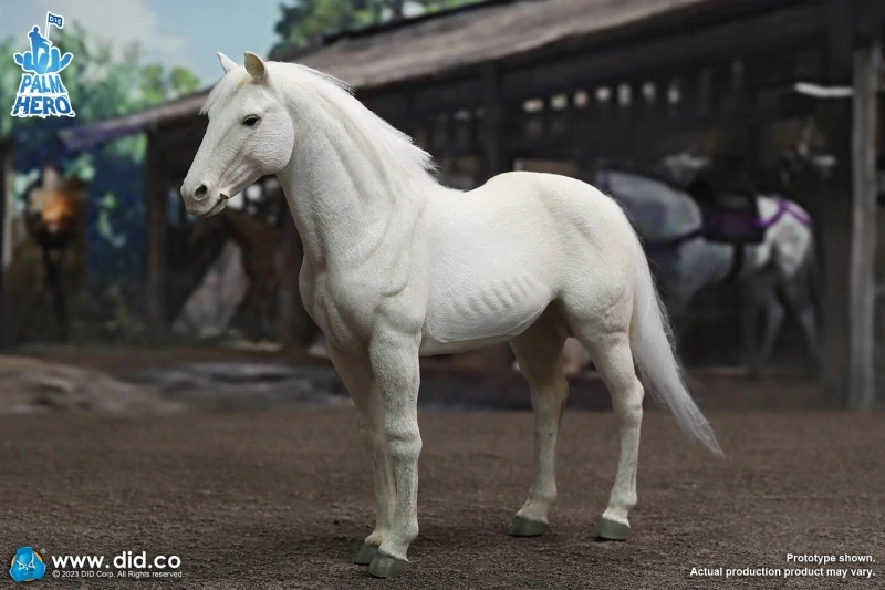 Figurka koně White Horse Figure 1/12 Palm Hero Series