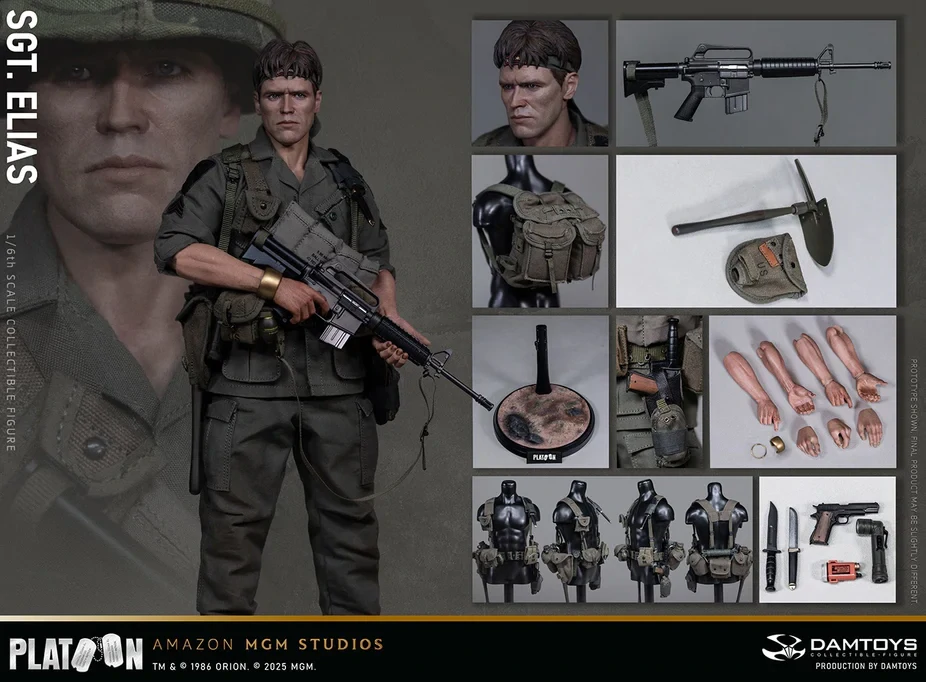 Figurka Sergeant Elias - Platoon 1/6 Action Figure