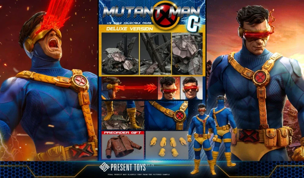 Figurka Cyclops (Mutant Man C) Deluxe Version - Marvel X-Men 1/6 Action Figure