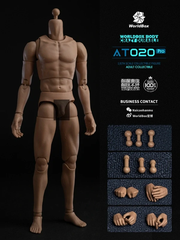 Tělo pro 1/6 figurky Durable Caucasian Male Body