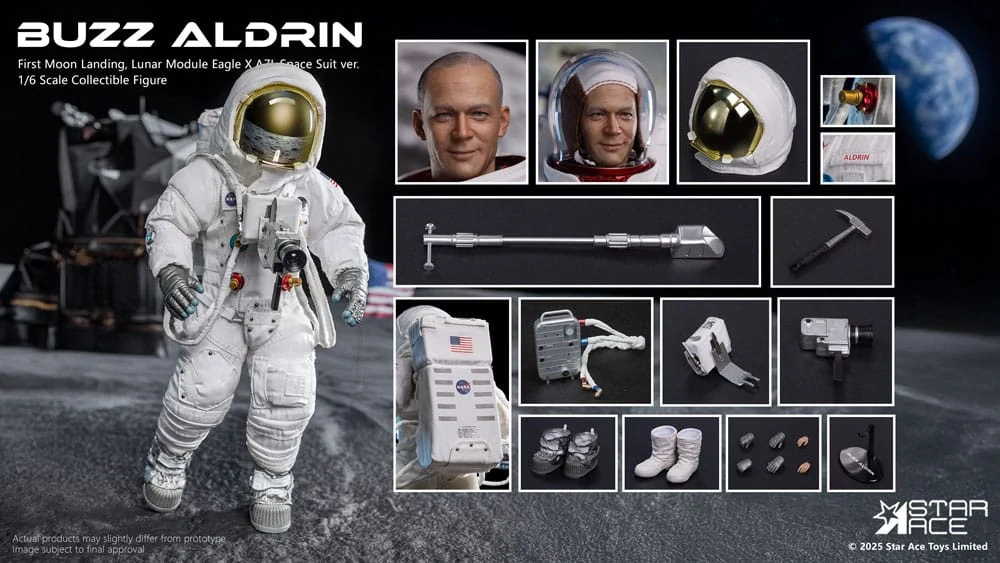 Figurka Buzz Aldrin - NASA Apollo 11 Action Figure 1/6