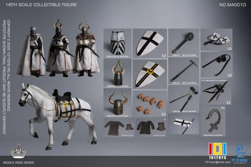 Figurky Teutonic Knights 4-Pack 1/6 Action Figures