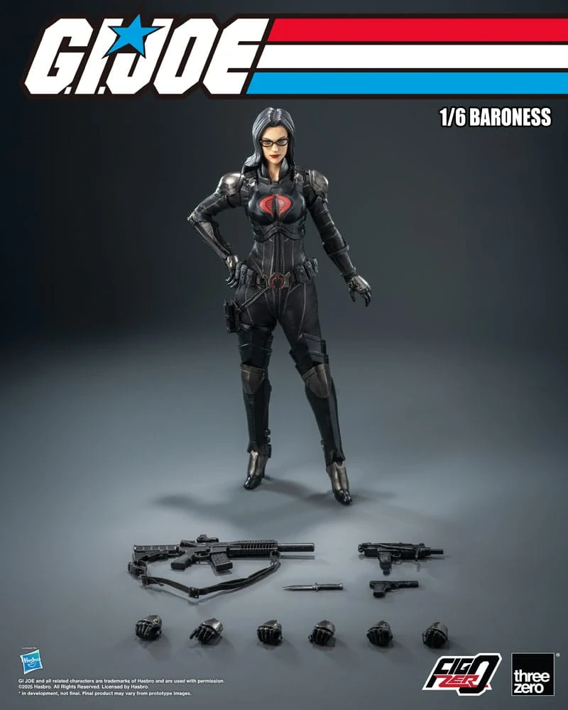 Figurka Baroness - G.I. Joe FigZero Action Figure 1/6