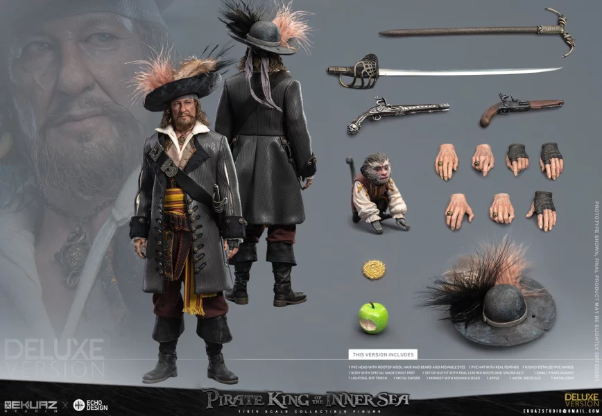Figurka Captain Barbossa - Pirates Of Caribbean Deluxe Action Figure 1/6