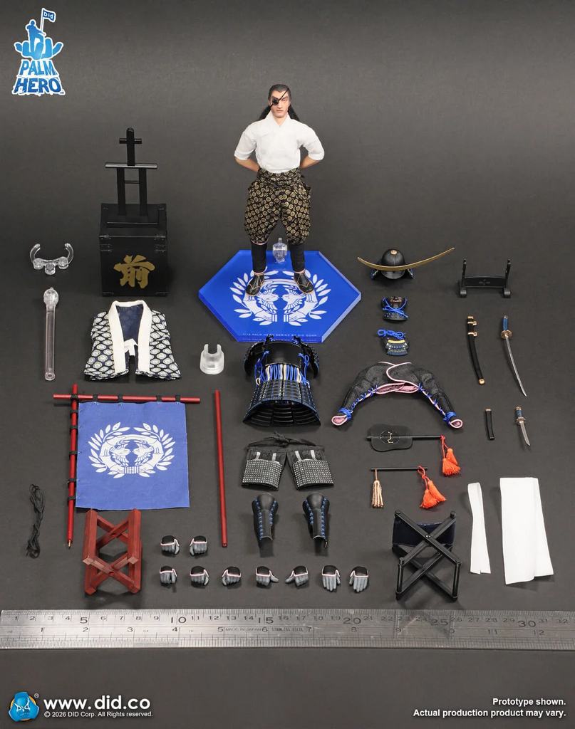 Figurka Date Masamune - Palm Hero Japan Samurai Series 4 Action Figure 1/12