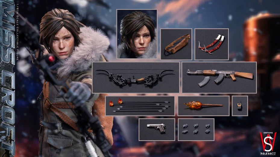 Figurka Lara Croft (Miss Croft) Battle Damaged Version - Tomb Raider 1/6 Action Figure