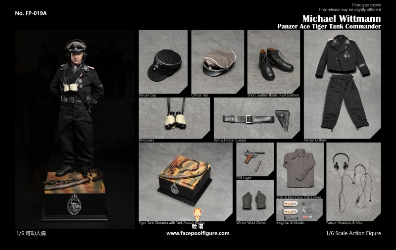 Figurka Michael Wittmann - Panzer Ace Tiger Tank Commander 1/6 Figure
