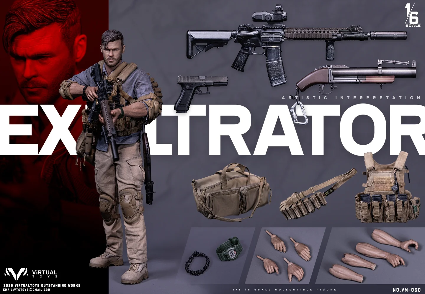 Figurka Tyler Rake (Exfiltrator) - Extraction 1/6 Action Figure