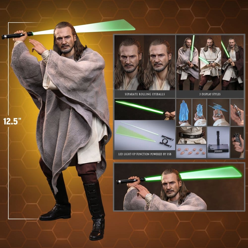 Figurka Qui-Gon Jinn (Collector Edition) - Star Wars Movie Masterpiece Action Figure 1/6