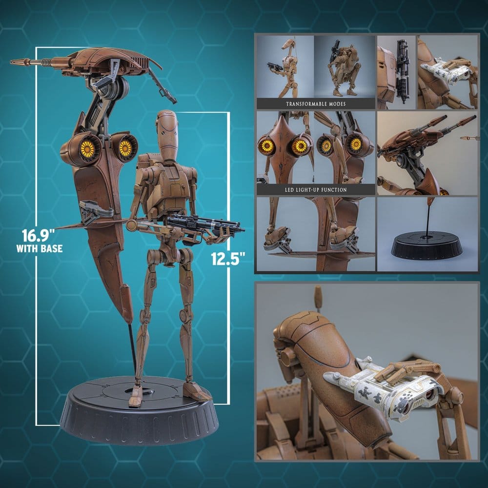Figurka Battle Droid & STAP - Star Wars: The Phantom Menace Movie Action Figure Set 1/6