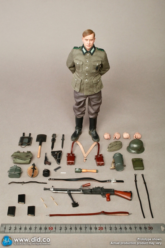 Figurka Friedrich - WWII German SS Polizei-Division ZB30 Gunner 1/6 Action Figure