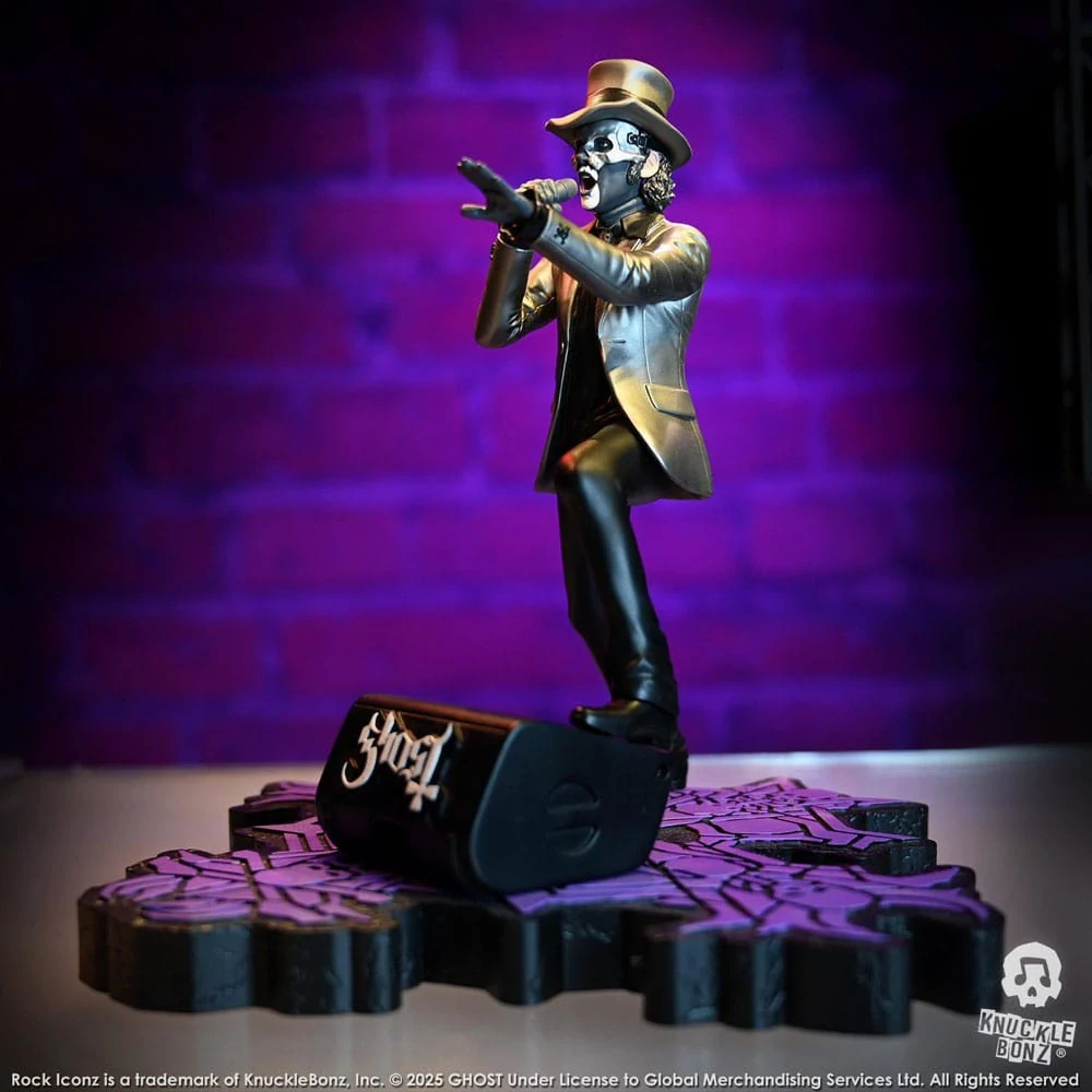 Soška Papa V Perpetua Top Hat - Ghost Rock Iconz Statue