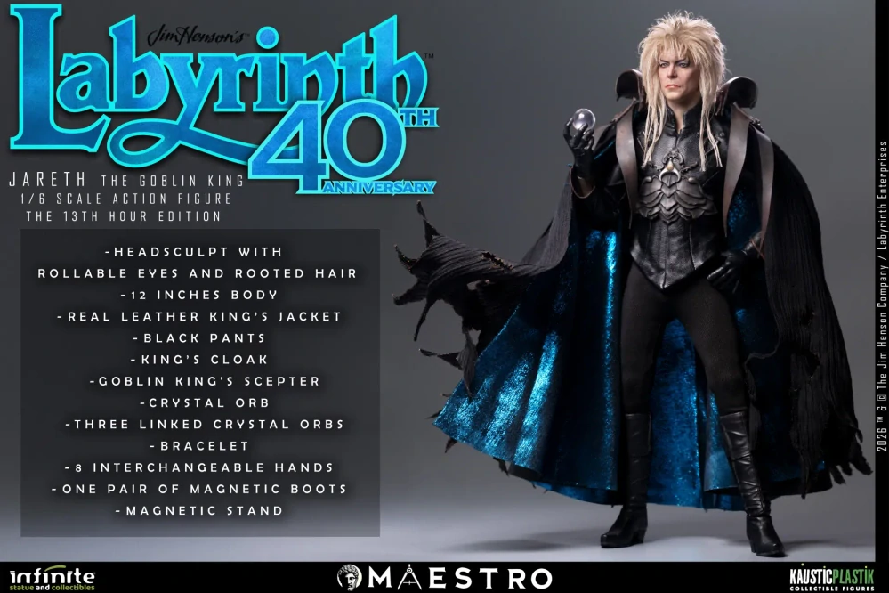 Figurka Jareth (David Bowie) The Goblin King - Labyrinth 1/6 Figure The 13th Hour Edition