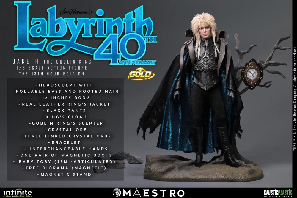 Figurka Jareth (David Bowie) The Goblin King - Labyrinth 1/6 Figure The 13th Hour Edition