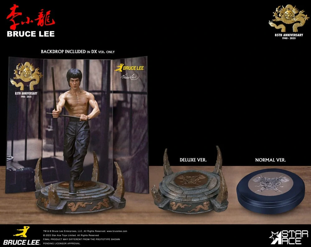 Soška Bruce Lee Kali Sticks Fight Deluxe Basement Version - Enter the Dragon Movie Statue 1/6