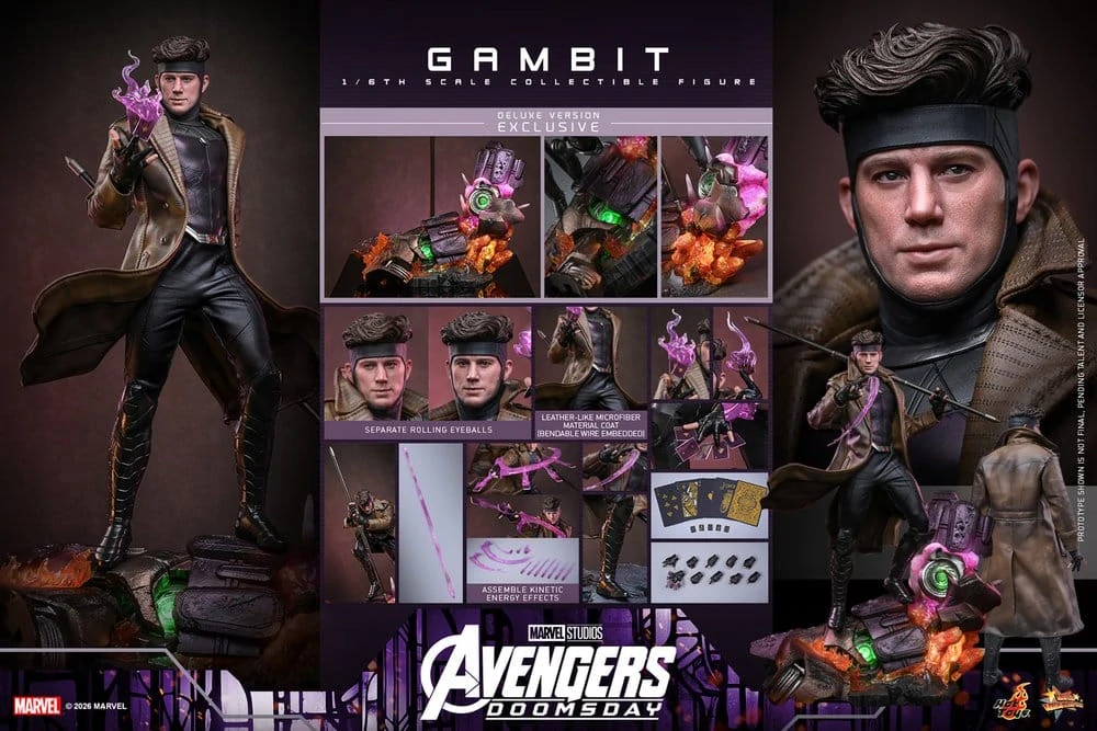 Figurka Gambit (Deluxe Version) - Avengers: Doomsday Action Figure 1/6
