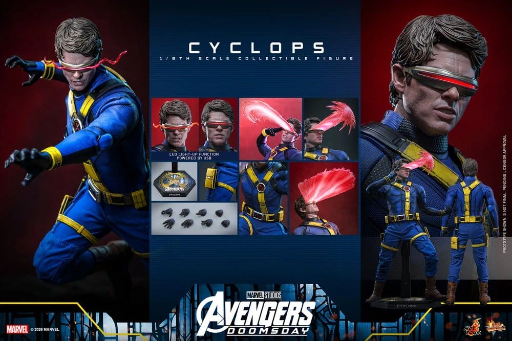 Figurka Cyclops - Avengers: Doomsday Action Figure 1/6