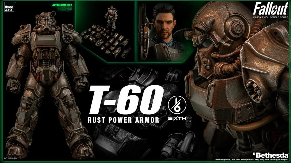 Figurka T-60 Rust Power Armor - Fallout Action Figure 1/6