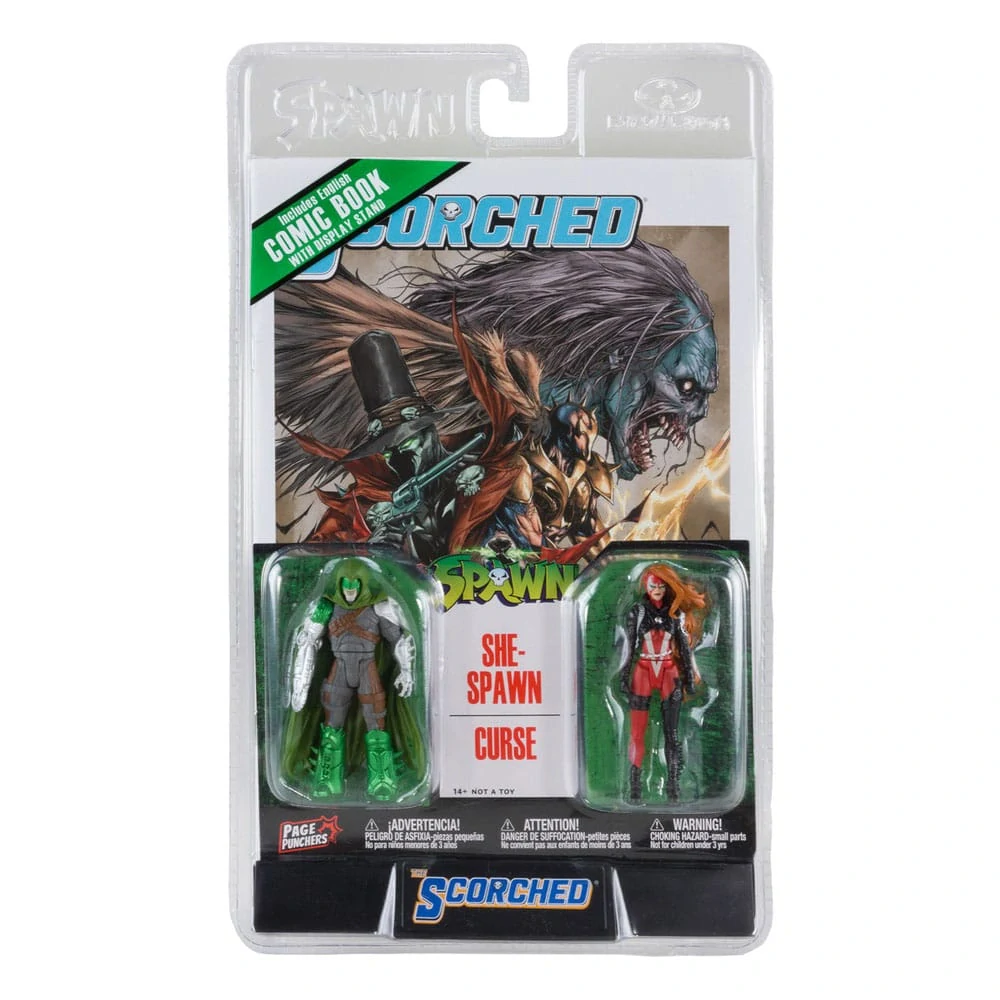 Figurky She-Spawn & Curse - Spawn Action Figure 2-Pack with Comic Book