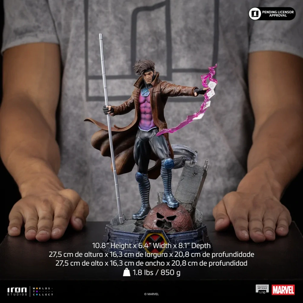 Soška Gambit Unleashed - X-Men Art Scale 1/10