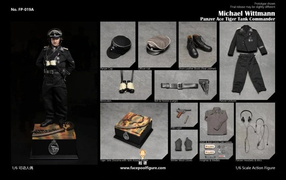 Figurka Michael Wittmann - Panzer Ace Tiger Tank Commander 1/6 Figure