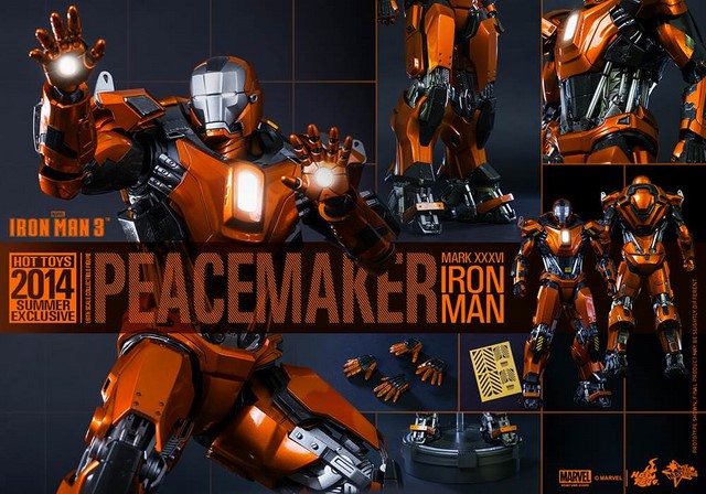 Figurka Iron Man Mark XXXVI Peacemaker - Iron Man 3 Summer Exclusive 2014 Figure 1/6