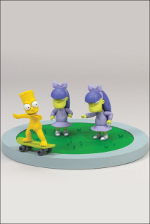 Figurka BART, SHERRI, & TERRI: "DOODLE DOUBLE DARE" SET - THE SIMPSONS MOVIE