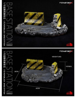 Diorama Base Station - Display Stand (Grey) 1/6