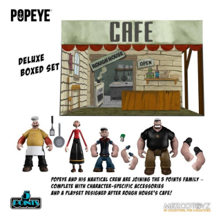Sada figurek Popeye 5 Points Action Figures Deluxe Box Set