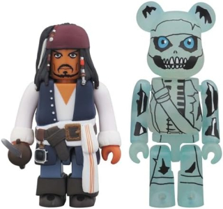 Figurky Jack Sparrow (Kubrick) & Barbossa (Bearbrick) - Pirates Of The Caribbean 2-Pack