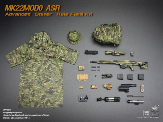 Sada zbraní s výstrojí MK22MOD0 ASR Advanced Sniper Rifle Field Kit Set (3 Colors Camo)
