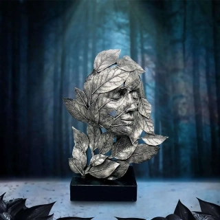 Soška Natural Emotion - Peace Silver Statue