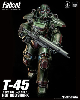 Figurka T-45 Hot Rod Shark Power Armor - Fallout FigZero Action Figure 1/6
