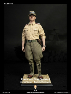 Figurka Claus Von Stauffenberg Afrika Korps Tunisia Campaign - Operation Valkyrie July 20 1944