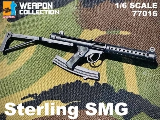 Zbraň pro 1/6 figurky Sterling SMG Submachine Gun (Black)