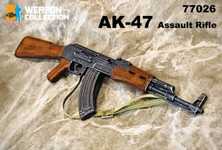 Zbraň pro 1/6 figurky AK47 Assault Rifle (Black)
