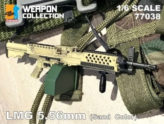 Zbraň pro 1/6 figurky 5,56mm Light Machine Gun (Sand)