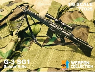 Zbraň pro 1/6 figurky G-3 SG1 Sniper Rifle (Black)