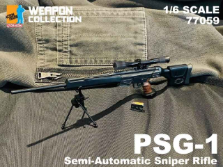 Zbraň pro 1/6 figurky PSG-1 Semi-Automatic Sniper Rifle (Black)