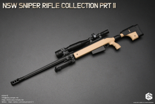 Zbraň pro 1/6 figurky NSW Sniper Rifle Collection Part III (Beige)