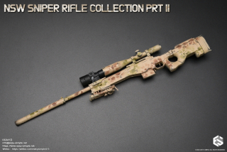 Zbraň pro 1/6 figurky NSW Sniper Rifle Collection Part III (3 Colors Camo)