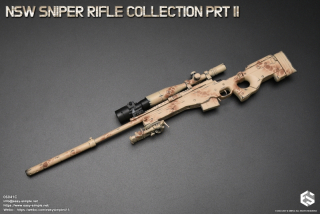Zbraň pro 1/6 figurky NSW Sniper Rifle Collection Part III (2 Colors Camo)