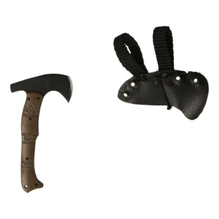 Zbraň pro 1/6 figurky The Tribe Combat Axe with Leather Sheath (Black)