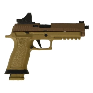 Zbraň pro 1/6 figurky 9mm P320 X5 Pistol with Mini RMR Red Dot Sight (Coyote)