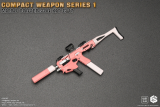 Zbraň pro 1/6 figurky Compact Weapon Series 1 - Micro Conversion Kit G-17 (Pink)