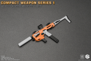 Zbraň pro 1/6 figurky Compact Weapon Series 1 - Micro Conversion Kit G-17 (Orange)