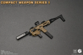 Zbraň pro 1/6 figurky Compact Weapon Series 1 - Micro Conversion Kit G-17 (Coyote)