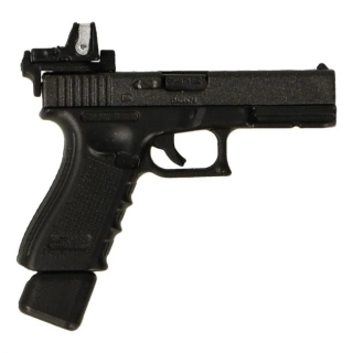 Zbraň pro 1/6 figurky 9mm Glock 17 Pistol with RMR Mini Red Dot Sight (Black)